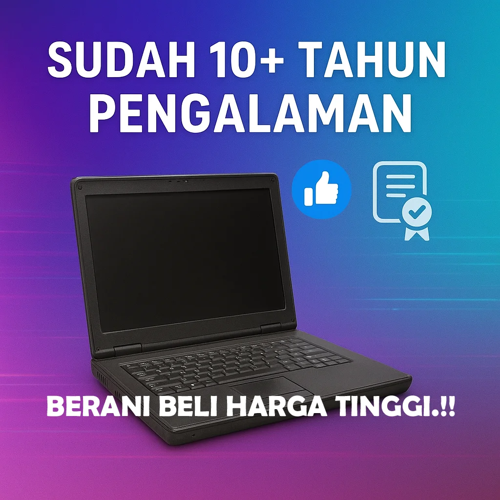 jual beli laptop bekas depan