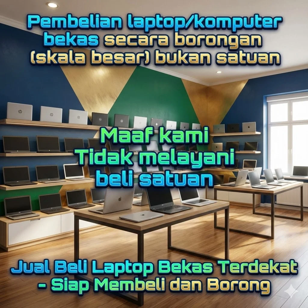 jual beli laptop bekas skala besar