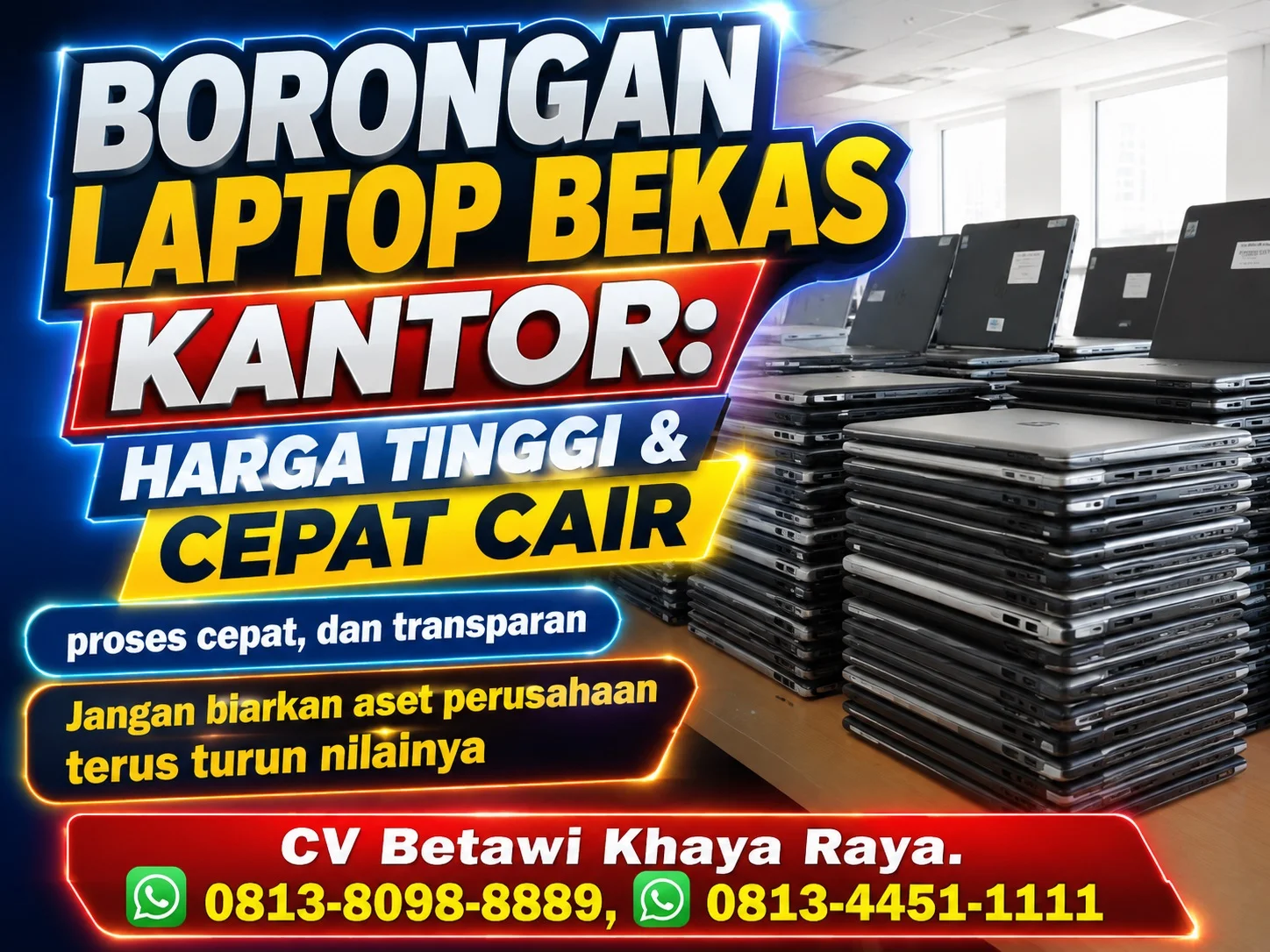 borongan laptop bekas kantor